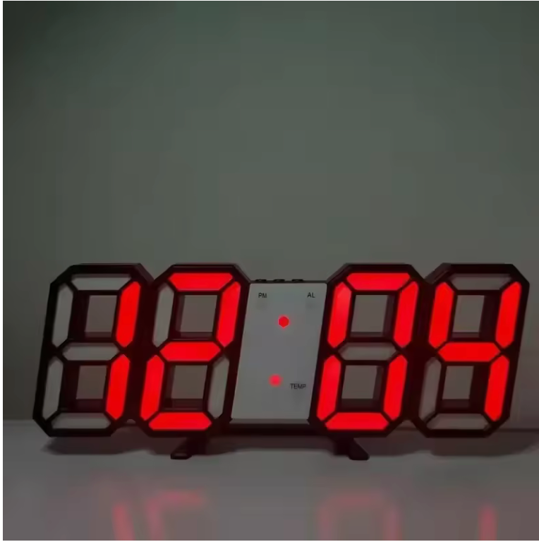 3D LED Digital Alarm Clock